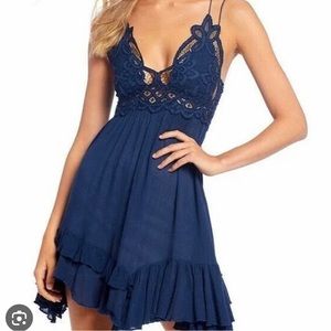 Free People Adella short slip dress